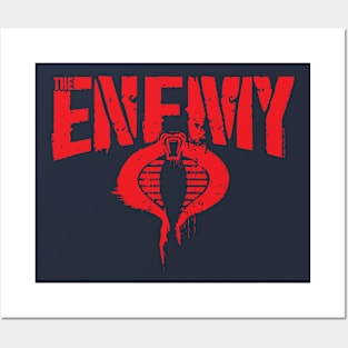 The Enemy -red logo Posters and Art